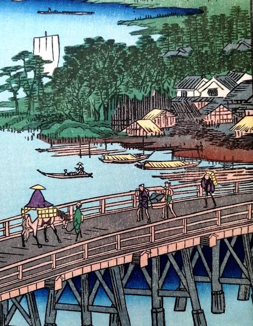 歌川广重作品三幅