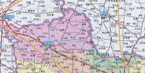 河南商丘地图全图高清版