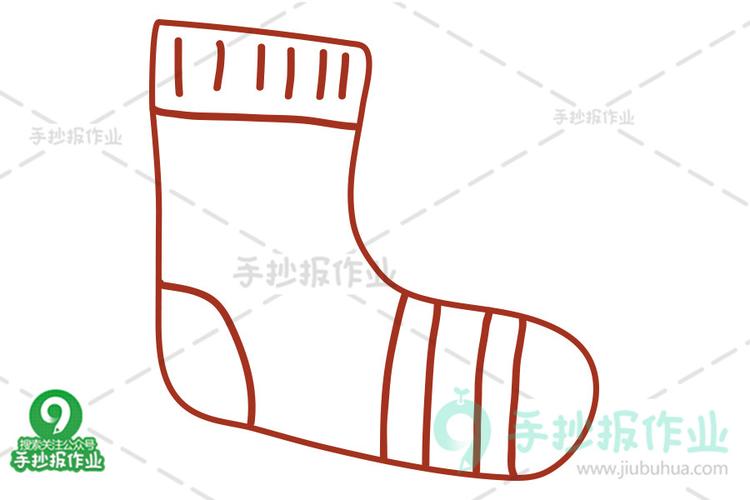 厚袜子简笔画