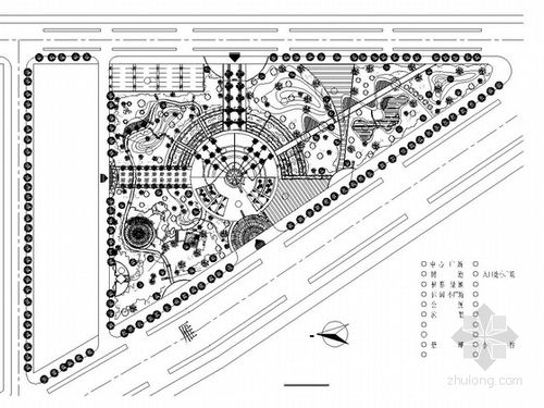 内容简介 城市广场设计施工图,包括广场总平面图,一个cad