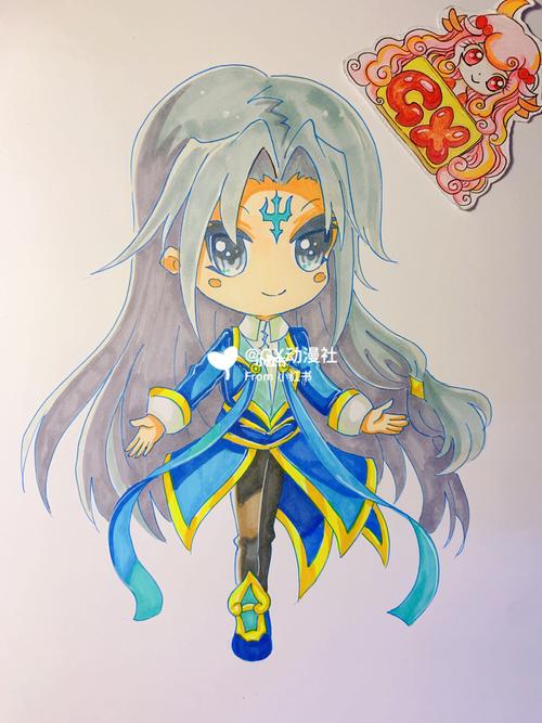 适合9岁以上画的斗罗大陆q版唐三_斗罗大陆_手绘_马克