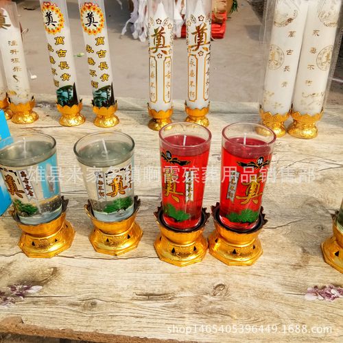 鑫鹏殡葬用品 加工生产 蜡烛 2天蜡 红白两色 祭祀用品