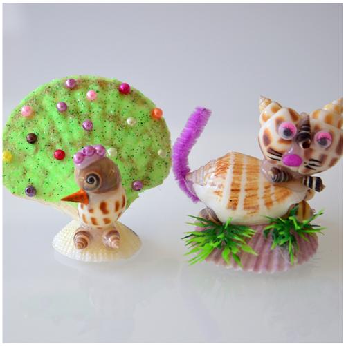 十二生肖贝壳工艺品天然海螺动物儿童小礼物