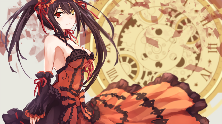 电脑高清壁纸裁剪时崎狂三善与恶的时钟05