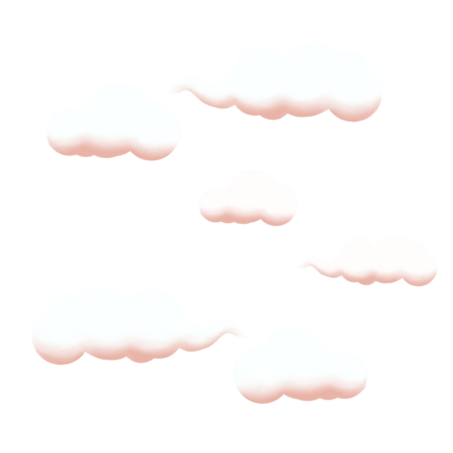 云云粉色云天空卡通手绘高清矢量