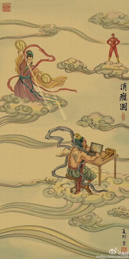 国画届的"网黄"夏阿,脑洞神作穿越古今