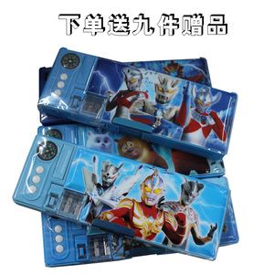 儿童文具盒幼儿园小学生奥特曼铠甲荣耀熊出没公主多功能男铅笔盒
