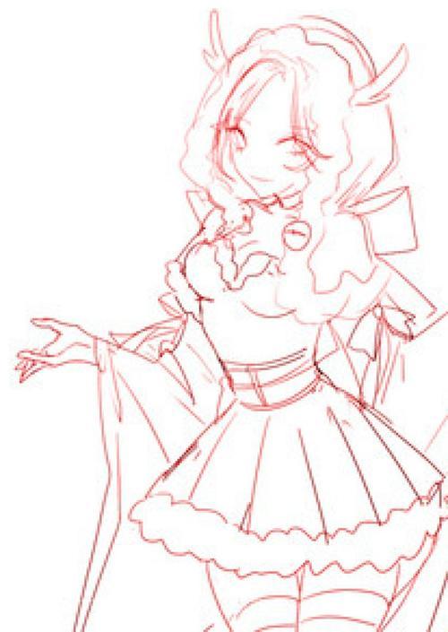 貂蝉小个简笔画