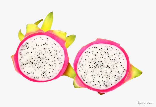 切开的火龙果png素材透明免抠图片-其他元素