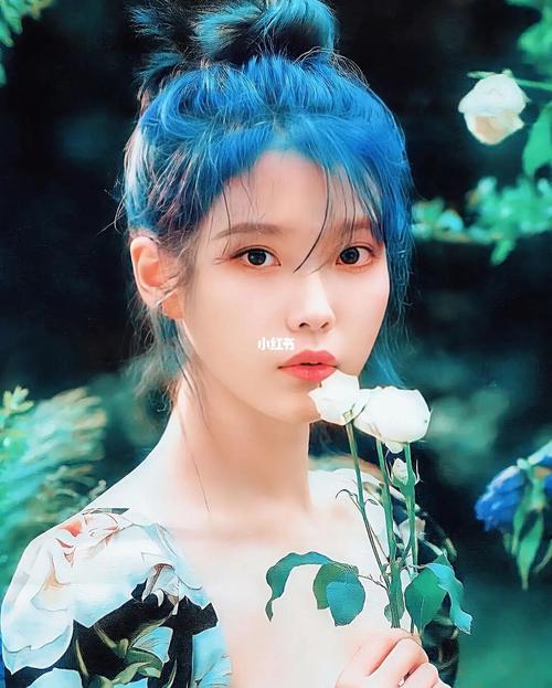 iu李知恩蓝发你喜欢吗_李知恩_iu李知恩_娱乐_明星