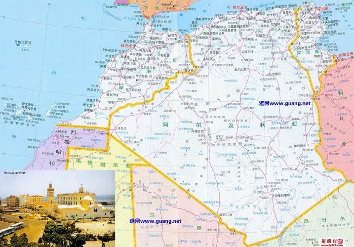最新突尼斯地图中文版