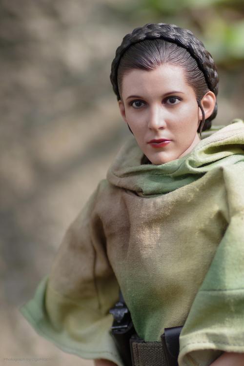 星球大战6绝地归来wicket及莱娅公主16比例珍藏人偶套装实物图