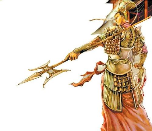 吕布 动漫图资料 戟,是古代兵器,这种兵器小伙伴们应该不陌生吧.