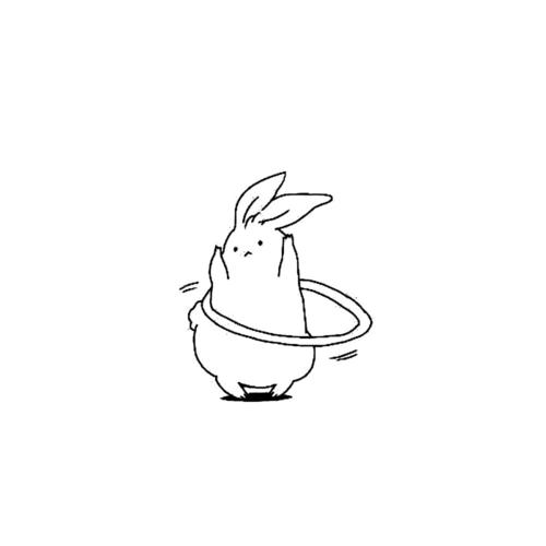 线稿☆可爱 ☆治愈☆简单☆小女孩☆彩色☆绘画