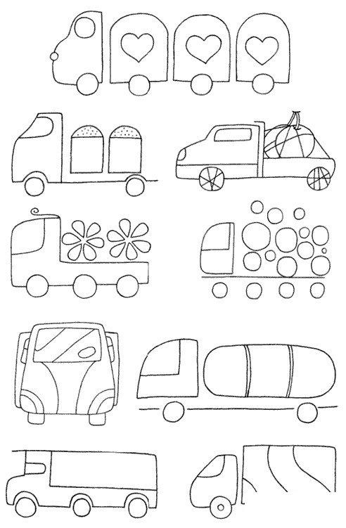 卡车怎么画简笔画图解-儿童简笔画大全