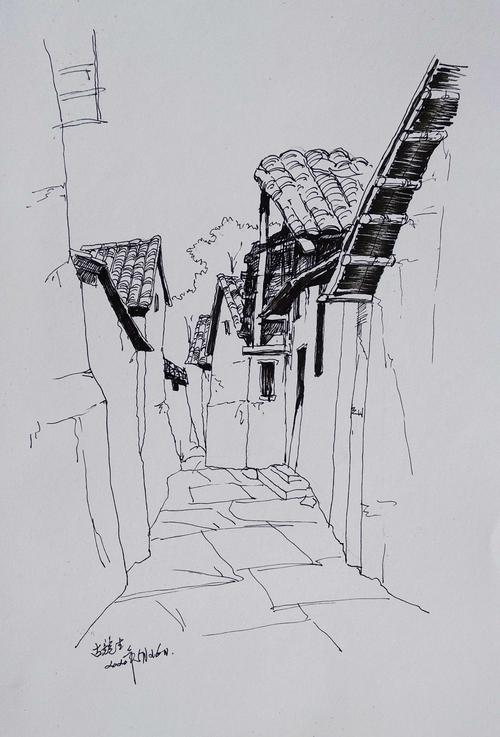 《走在路上》——古竞生钢笔风景速写集之二