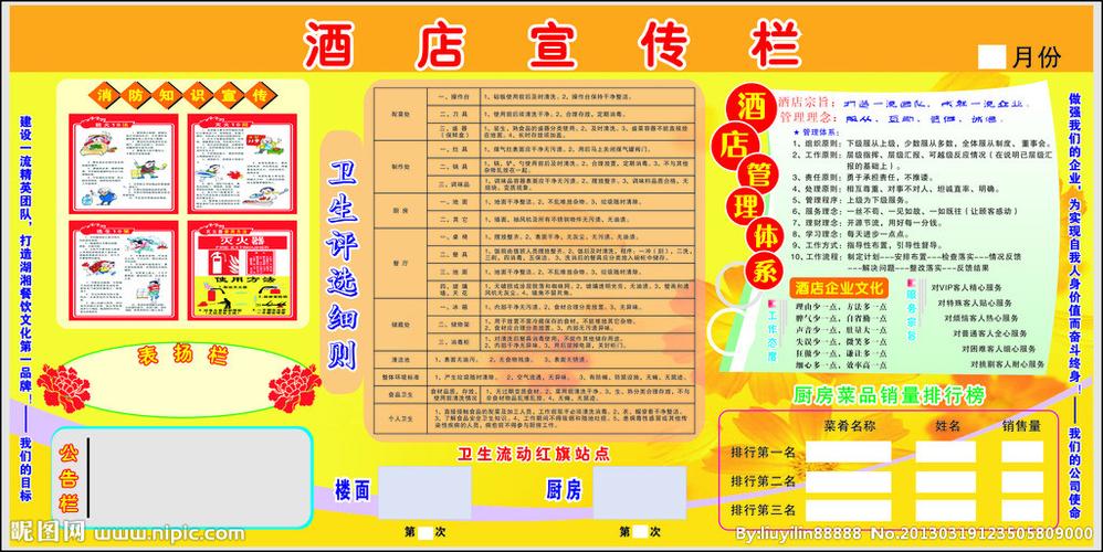 酒店宣传栏图片