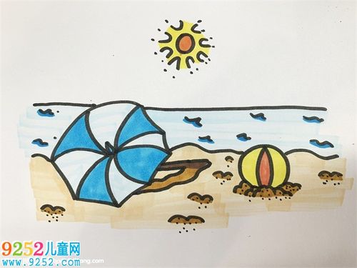 关于夏天的画简单漂亮 夏天简笔画,关于夏天的画教程