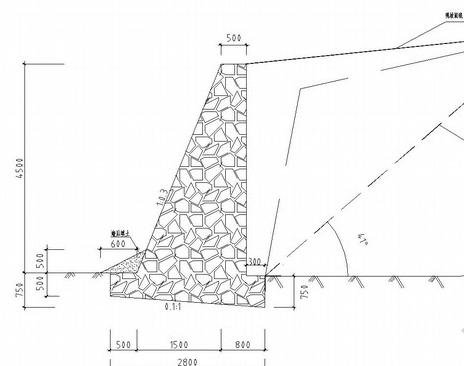 5米高浆砌石挡墙,基础宽度应该多少