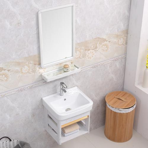 太空铝迷你小户型卫生间挂盆阳台洗脸洗手盆陶瓷面池盘简易挂墙式