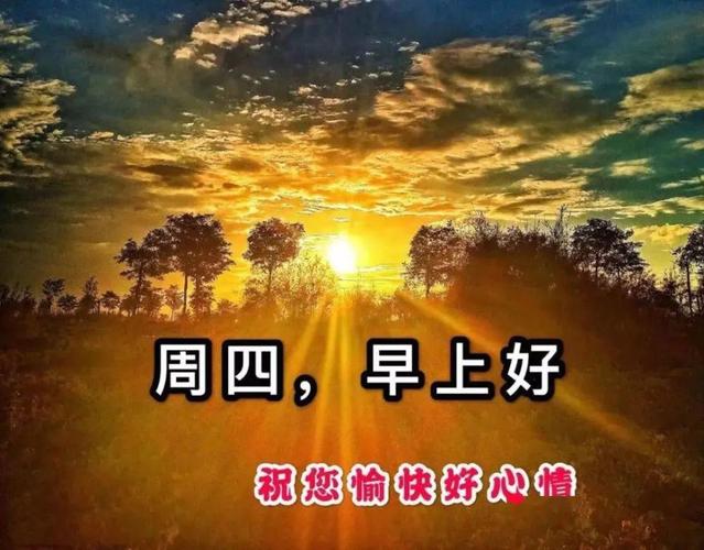 早上好星期四,早上最暖心的祝福问候语表情图片,早上很漂亮的问候表情