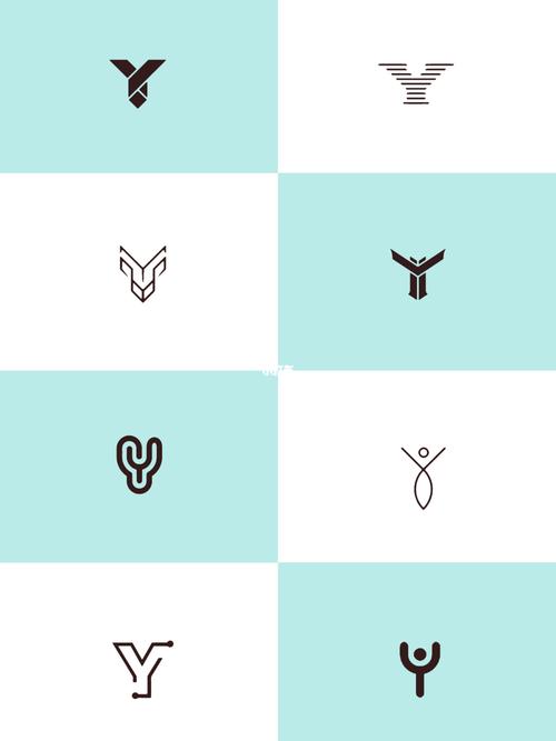 字母"y"创意发散图标logo设计share. 案例