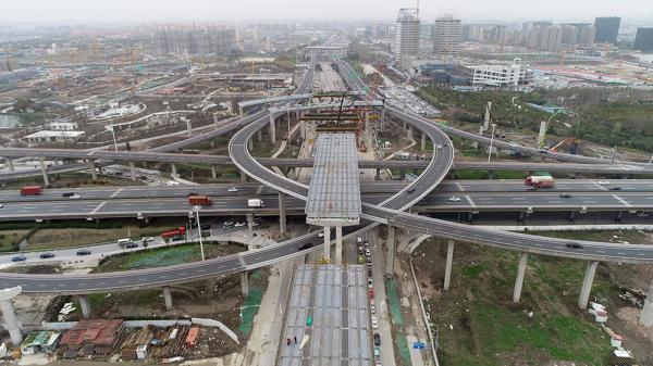 这条长三角一体化大动脉建设有进展上海崧泽高架西延伸工程今年底可