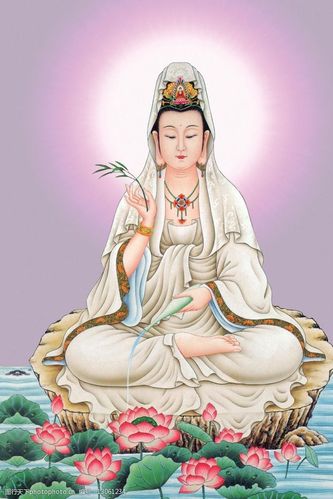 观世音菩萨坐像图片