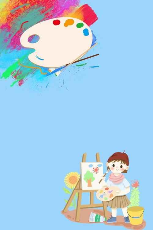 美术班招生展架图片下载 创意 招生 艺术, 艺术, 美术班招生展架背景