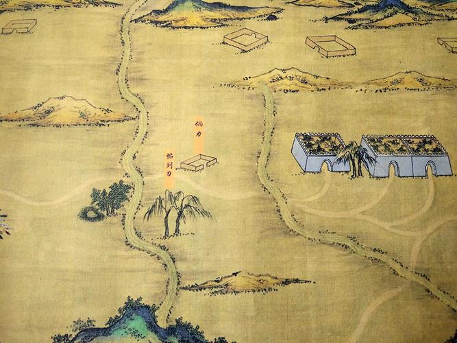 丝路山水地图 国画书画 蒙古山水地图 明代宫廷珍本嘉靖御览 tif
