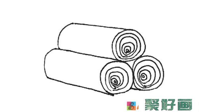 木堆简笔画的画法怎么画简笔画教程