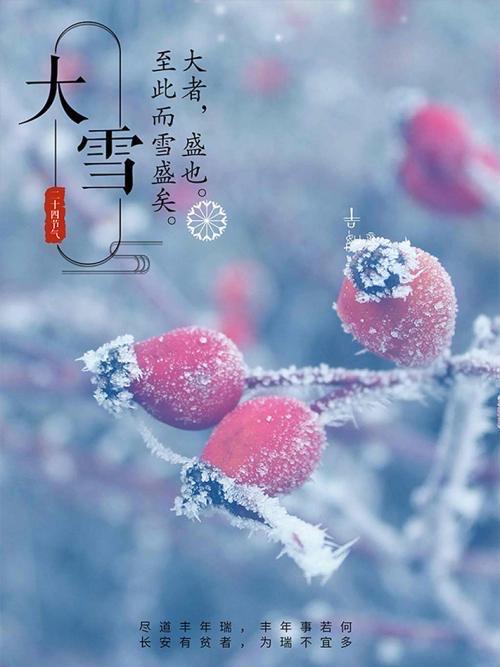 二十四节气之——大雪 - 美篇