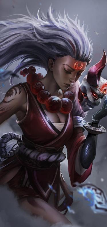 4k手机竖屏分辨率720x1520lol英雄联盟皎月女神戴安娜