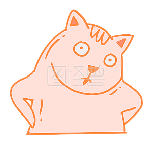 图怪兽原创元素卡通风逗逼猫表情包你说啥插画元素