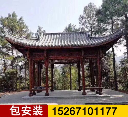 中国网库 建筑,建材 景观工程 亭子 浦江六角凉亭 兰溪古建凉亭 玉环