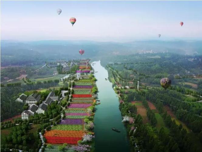 花溪河实景图   据悉,花溪河生态休闲度假区项目是资阳市
