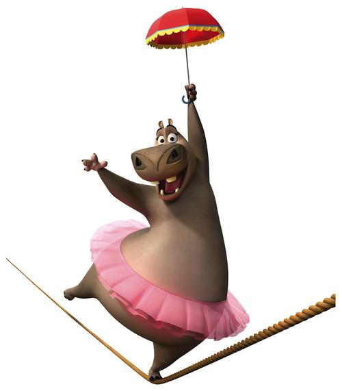 位图 热门动画 马达加斯加3 动物 河马 免费素材