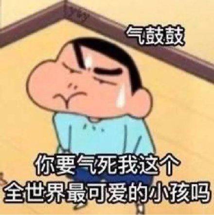 蜡笔小新表情包合集|幸好我不是那样的小孩_气死我