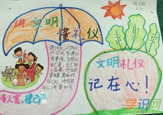 争做文明小学生手抄报简单又漂亮争做文明好学生手抄报简单