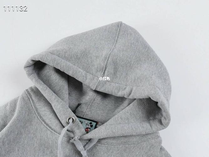 灰色 gucci立鼠帽衫380克重32s*21s交织8支大毛圈底针织毛毡棉布_刻字