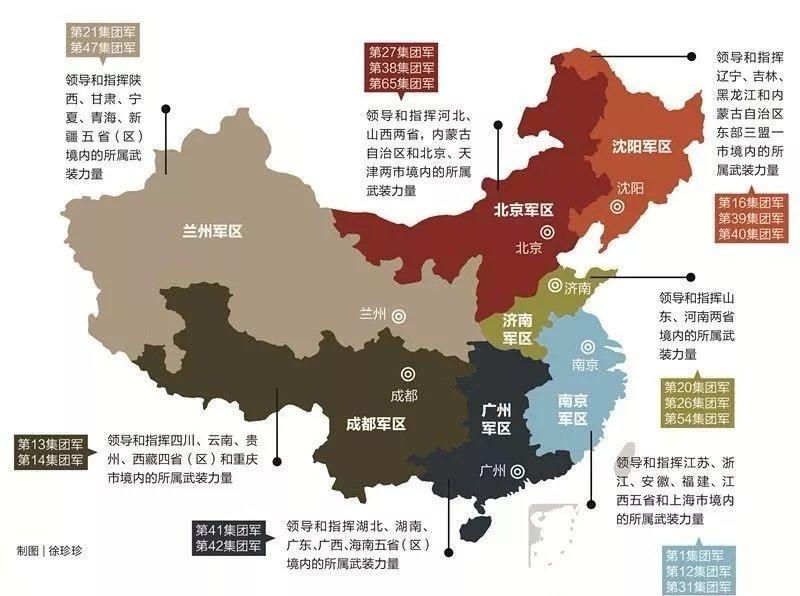 五大战区之前的"七大军区"|制图:徐珍珍