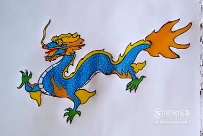 如何画龙的简笔画