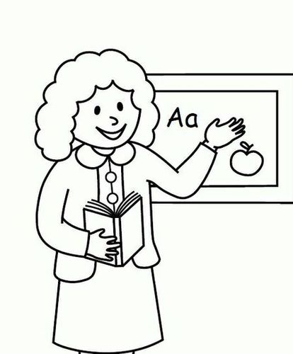 老师的简笔画步骤图片