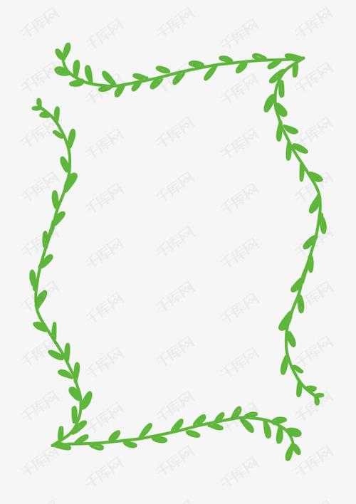 边框装饰藤条