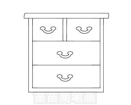柜子简笔画图片大全,教程