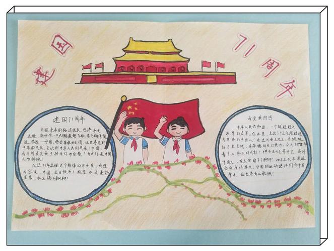我为祖国母亲庆生 ——六2班手抄报展