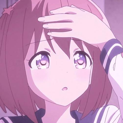 动漫头像:0101紫色梦幻动漫女生头像