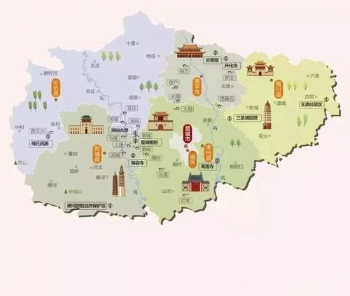 你都去过吗!山西最全旅游地图出炉,忻州有这些