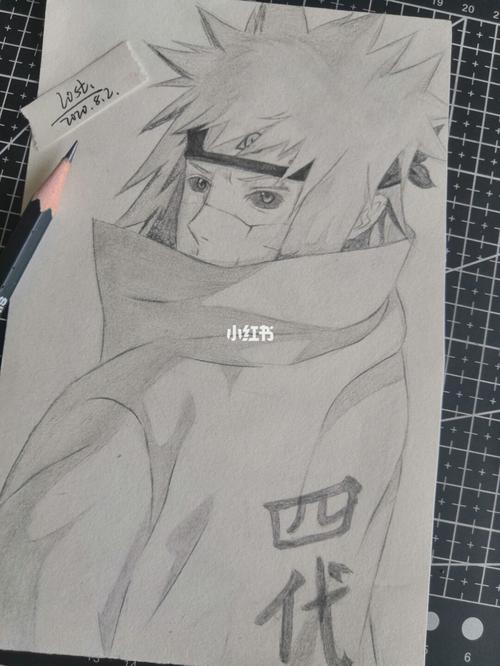 火影忍者水门手绘_火影_手绘_火影忍者_文化_绘画