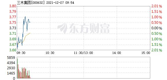 三木集团12月27日快速反弹